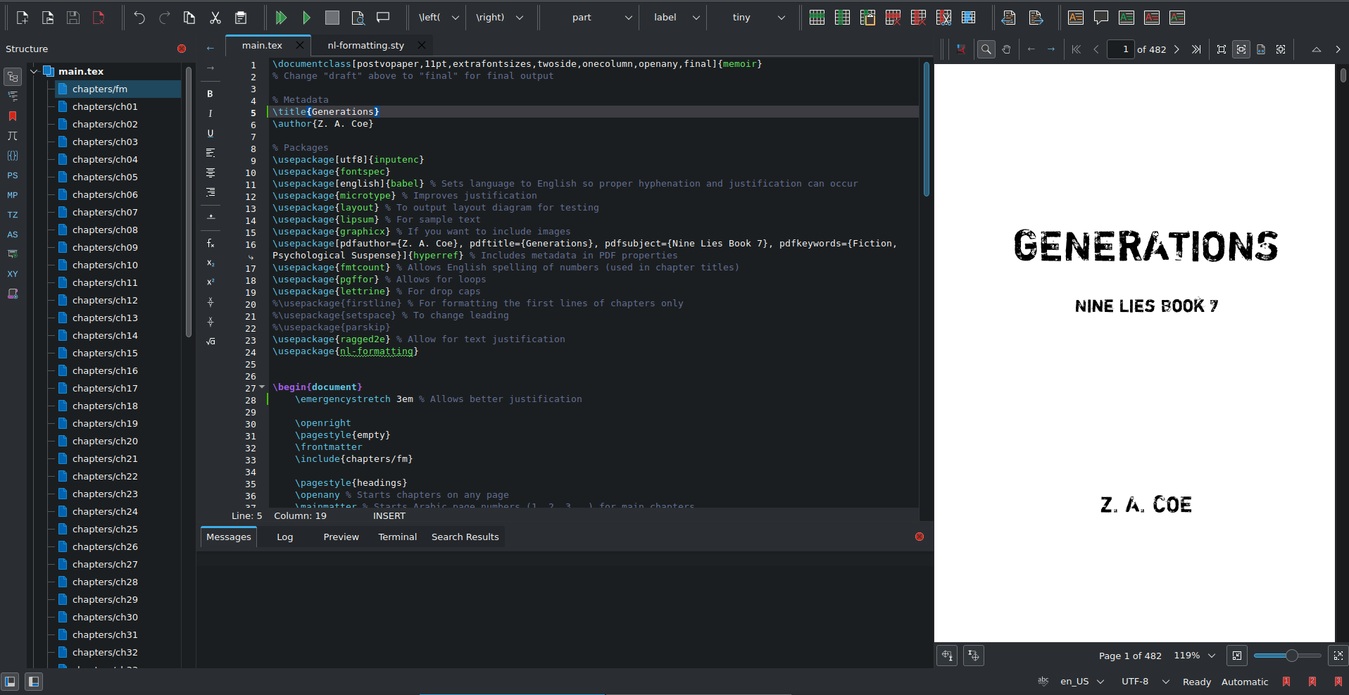 Scripting the NL7 Print Proof
